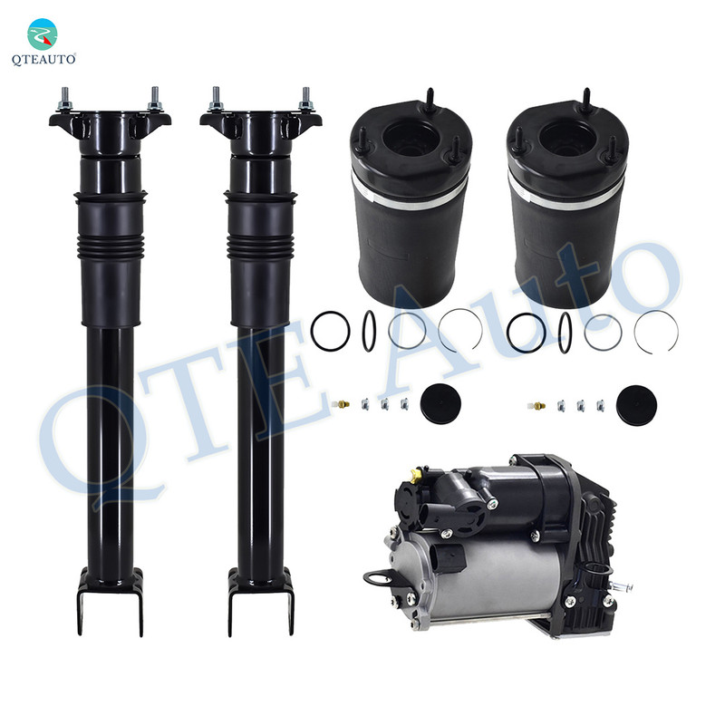 Full Set Air Suspension Compressor Pump-Front Air Suspension Spring Bag-Rear Air Shock Absorber For 2010 2011 Mercedes-Benz ML450