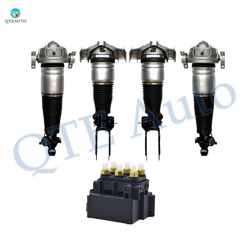 Full Set Air Suspension Solenoid Valve Block-Front-Rear Air Suspension Spring Strut For 2003-2006 2008-2010 Porsche Cayenne