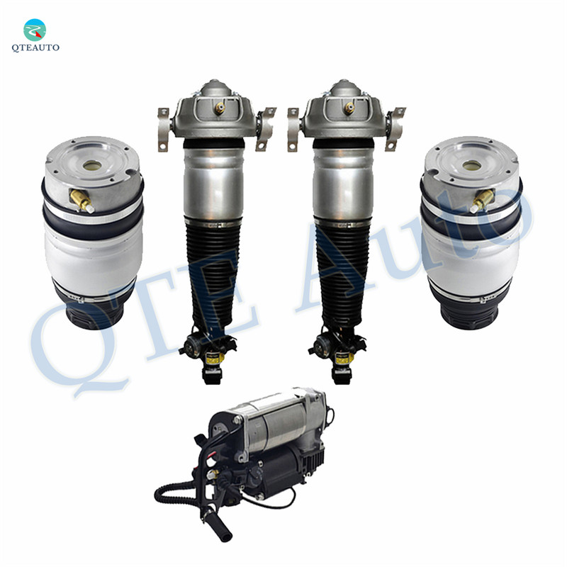 Full Set Air Suspension Compressor Pump-Front Air Suspension Spring Bag-Rear Air Suspension Spring Strut For 2007-2015 Audi Q7