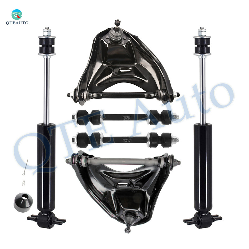 Set of 6 Front Upper Control Arm Ball Joint-Sway Bar Link-Shock Absorber For 1978-1981 Pontiac Lemans