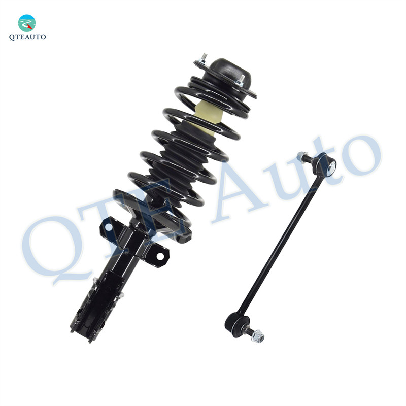 Front Left Sway Bar Link-Quick Complete Strut-Coil Spring Assembly For 2005 2006 Pontiac Pursuit Except FE5