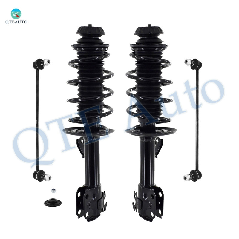 Set of 4 Front Sway Bar Link-Quick Complete Strut-Coil Spring Assembly For 2016-2019 Toyota Prius C