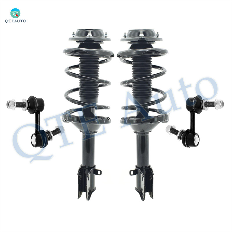 Set of 4 Front Sway Bar Link-Quick Complete Strut-Coil Spring Assembly For 2013 2014 Subaru Outback