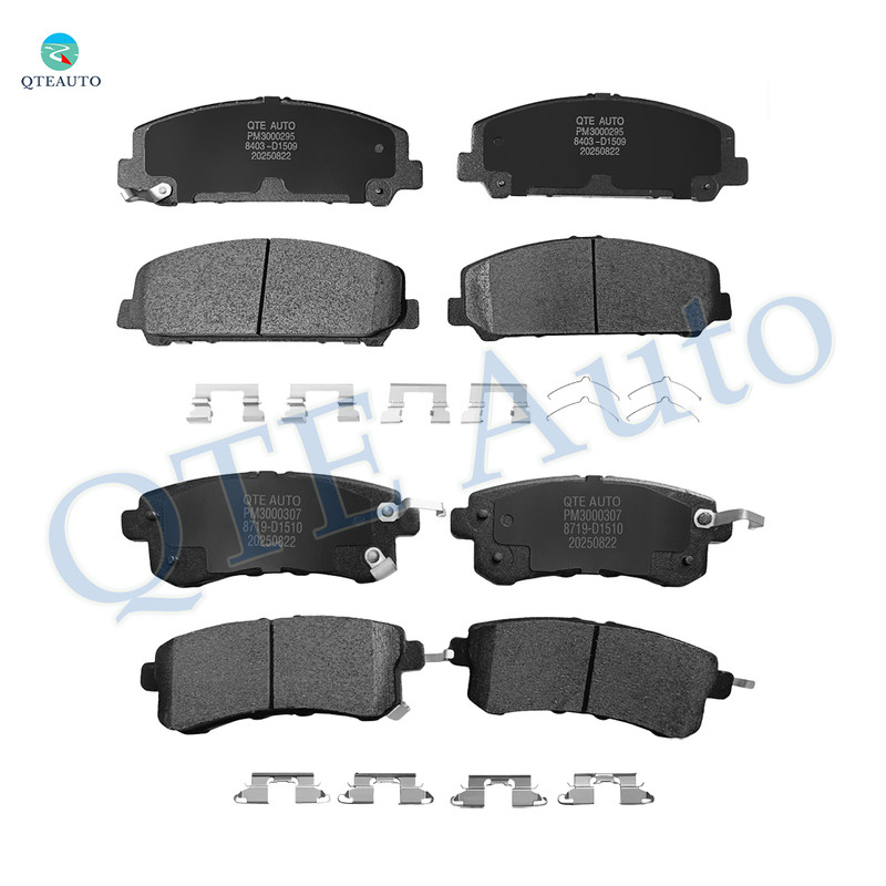 Set of 8 Front-Rear Ceramic Brake Pad Kit For 2017-2024 Nissan Armada