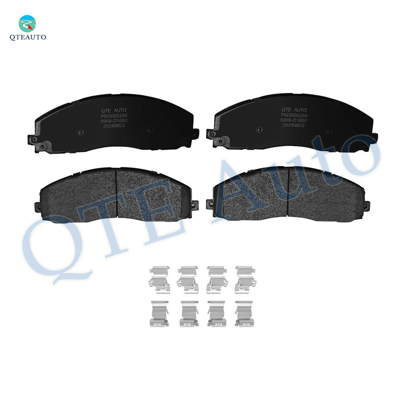 Front Ceramic Brake Pad Kit For 2013-2016 Ford F-450 Super Duty