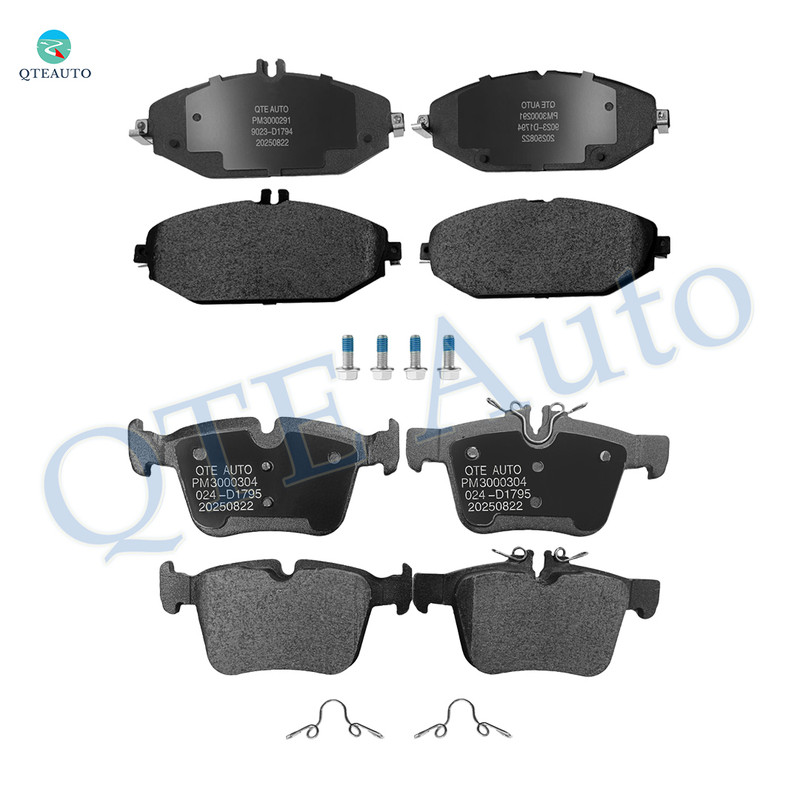 Set of 8 Front-Rear Ceramic Brake Pad Kit For 2015-2021 Mercedes-Benz C300