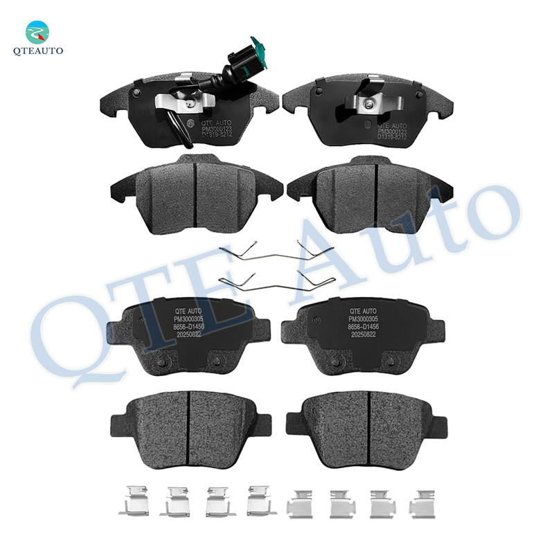 Set of 8 Front-Rear Ceramic Brake Pad Kit For 2010-2014 Volkswagen Jetta