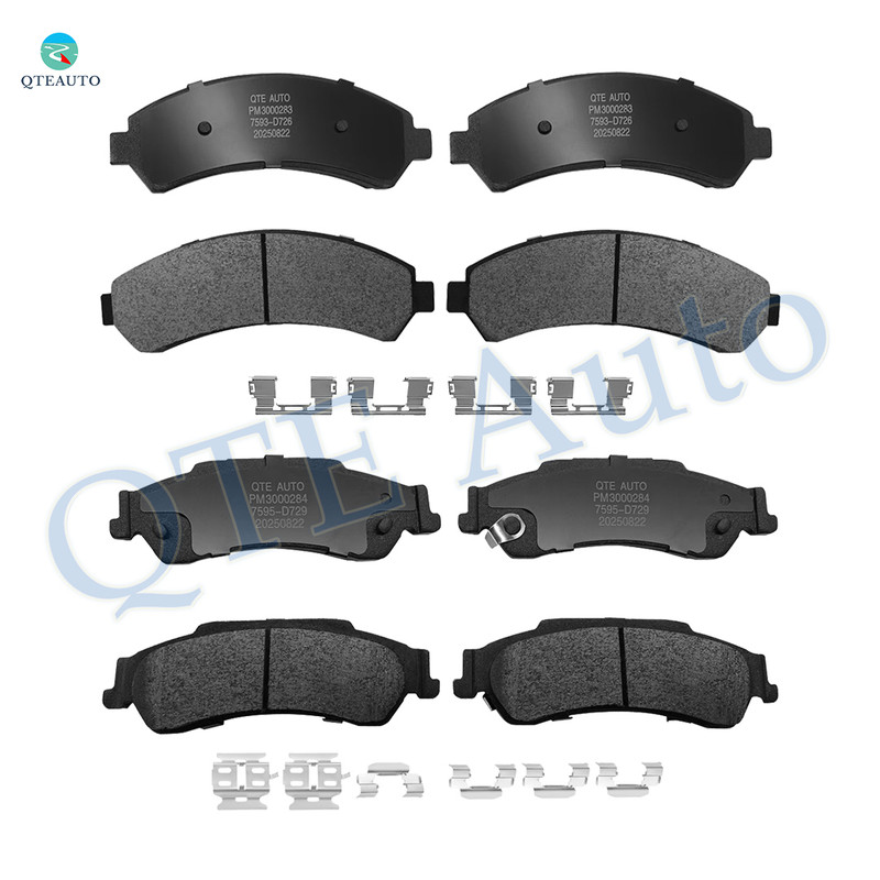 Set of 8 Front-Rear Ceramic Brake Pad Kit For 1997-2005 GMC Jimmy