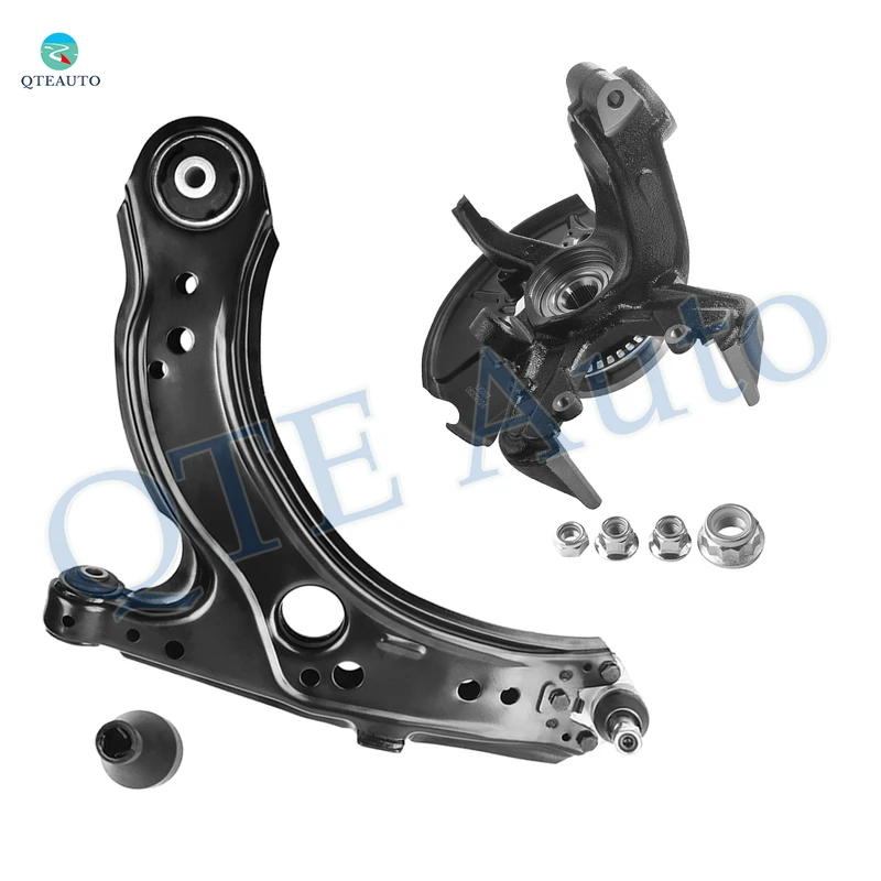 Front Left Lower Control Arm Ball Joint-Suspension Knuckle Assembly For 1999-2006 Volkswagen Golf