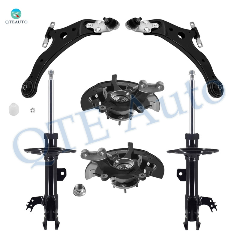 Set of 6 Front Lower Control Arm Ball Joint-Suspension Knuckle Assembly-Suspension Strut Assembly For 2012-2017 Toyota Camry