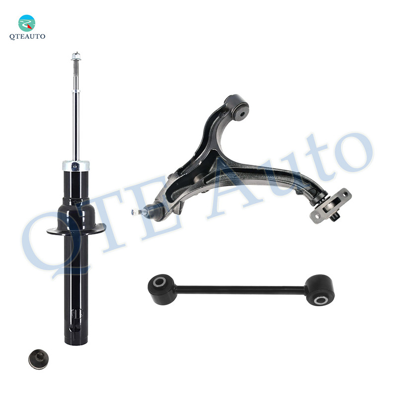 Set of 3 Front Right Lower Control Arm Ball Joint-Sway Bar Link-Suspension Strut Assembly For 2006-2010 Jeep Commander