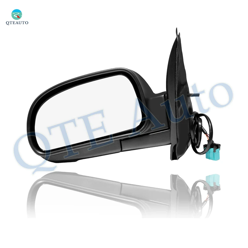 Left Driver Side Mirror, Power Adjust Heated Textured Black Manual Folding For 2002-2004 Chevrolet Trailblazer