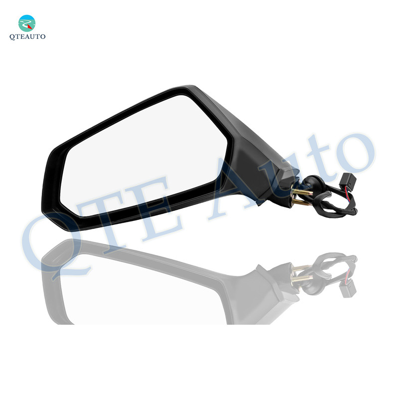 Left Driver Side Mirror, Power Adjust Non-Heated Paintable Manual Folding For 2010-2015 Chevrolet Camaro