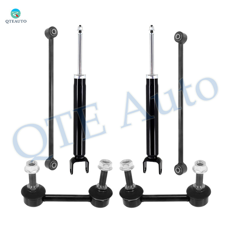 Set of 6 Rear Lower Rearward Control Arm-Sway Bar Link-Shock Absorber For 2011-2022 Dodge Durango