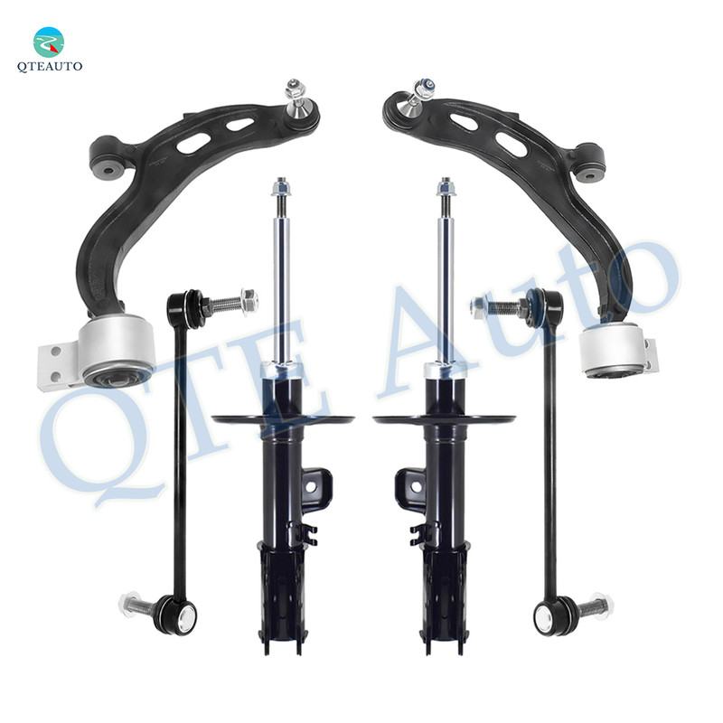 Set of 6 Front Lower Control Arm Ball Joint-Sway Bar Link-Suspension Strut Assembly For 2013-2015 Lincoln MKT