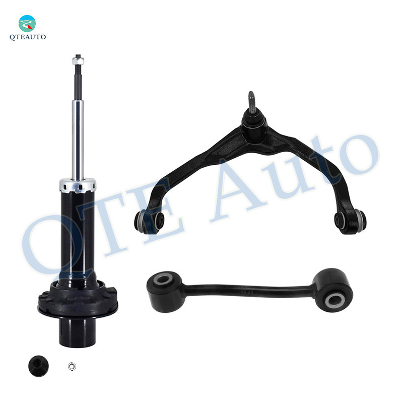Set of 3 Front Right Upper Control Arm Ball Joint-Sway Bar Link-Suspension Strut Assembly For 2008-2012 Jeep Liberty
