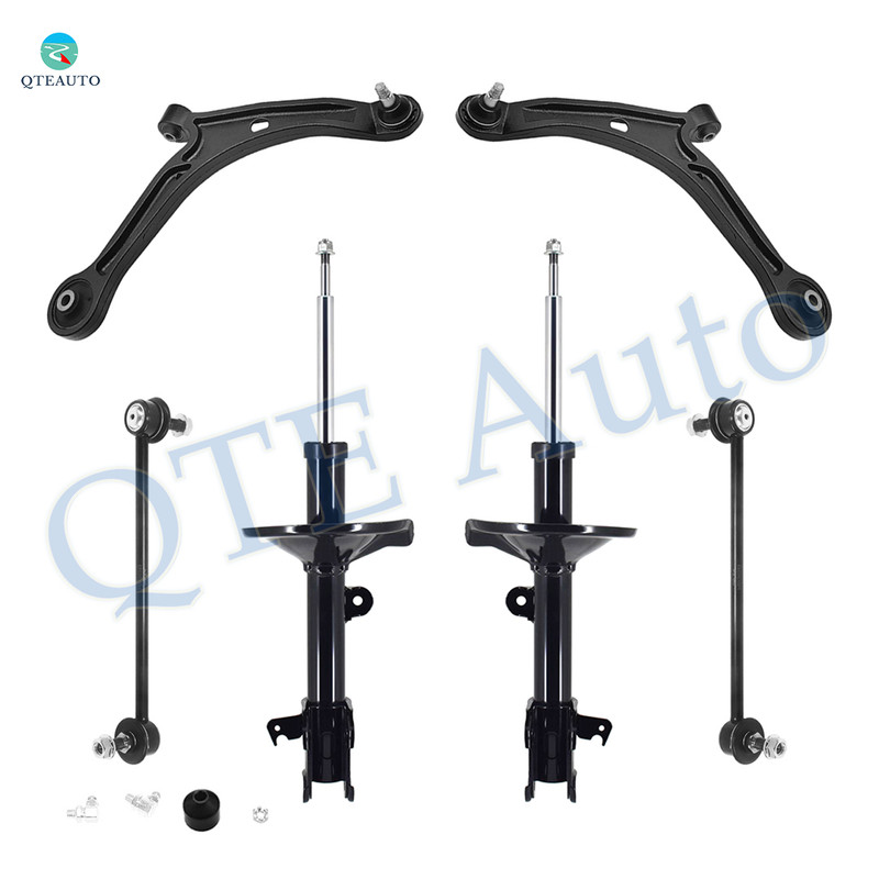 Set of 6 Front Lower Control Arm Ball Joint-Sway Bar Link-Suspension Strut Assembly For 2003-2005 Honda Pilot