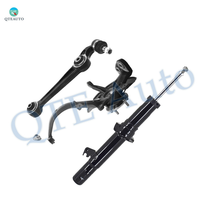 Set of 3 Front Right Lower Forward Control Arm Ball Joint-Suspension Knuckle Assembly-Suspension Strut Assembly For 2006 2007 Ford Fusion