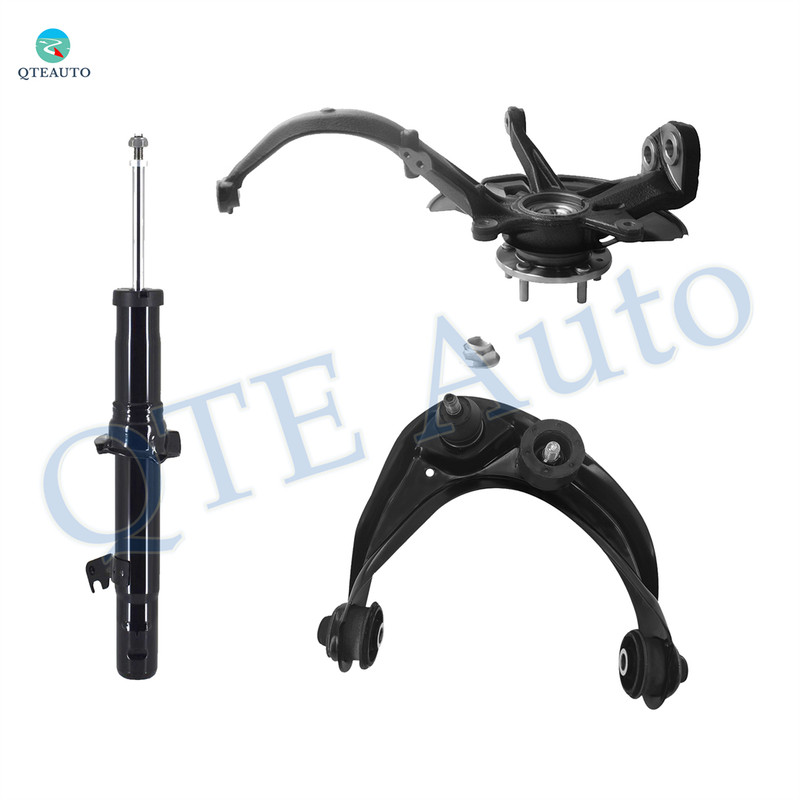 Set of 3 Front Right Upper Control Arm Ball Joint-Suspension Knuckle Assembly-Suspension Strut Assembly For 2006 Lincoln Zephyr