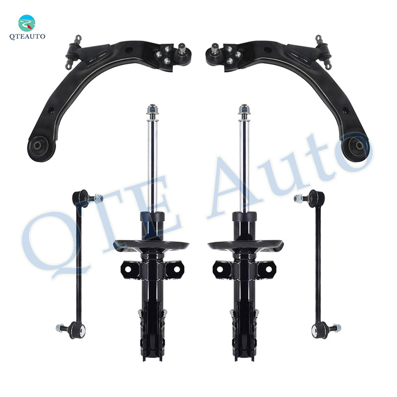 Set of 6 Front Lower Control Arm Ball Joint-Sway Bar Link-Suspension Strut Assembly For 2005 2006 Pontiac Pursuit