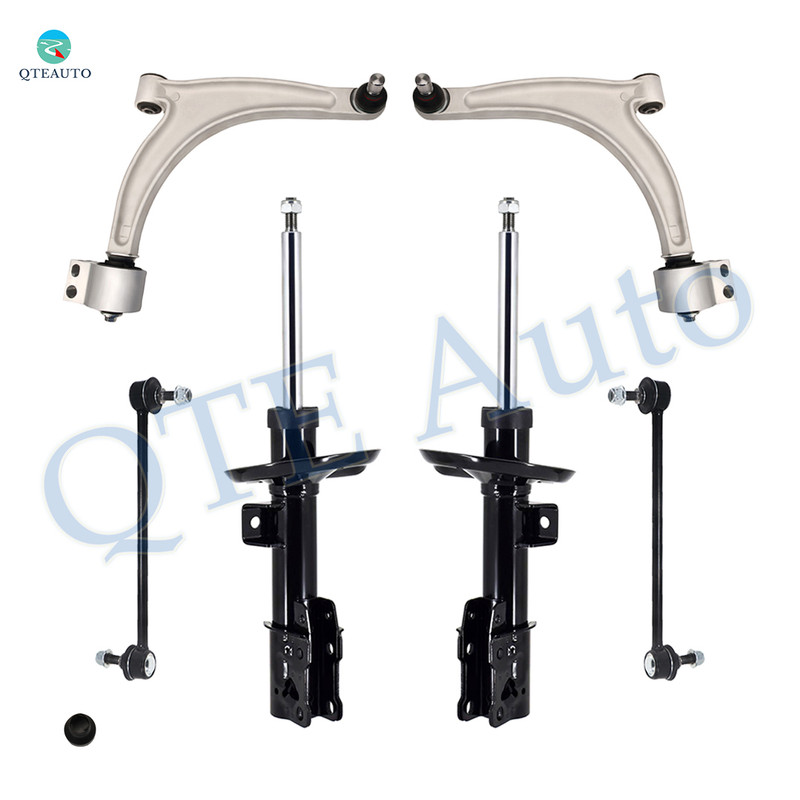 Set of 6 Front Lower Control Arm Ball Joint-Sway Bar Link-Suspension Strut Assembly For 2007-2009 Saturn Aura