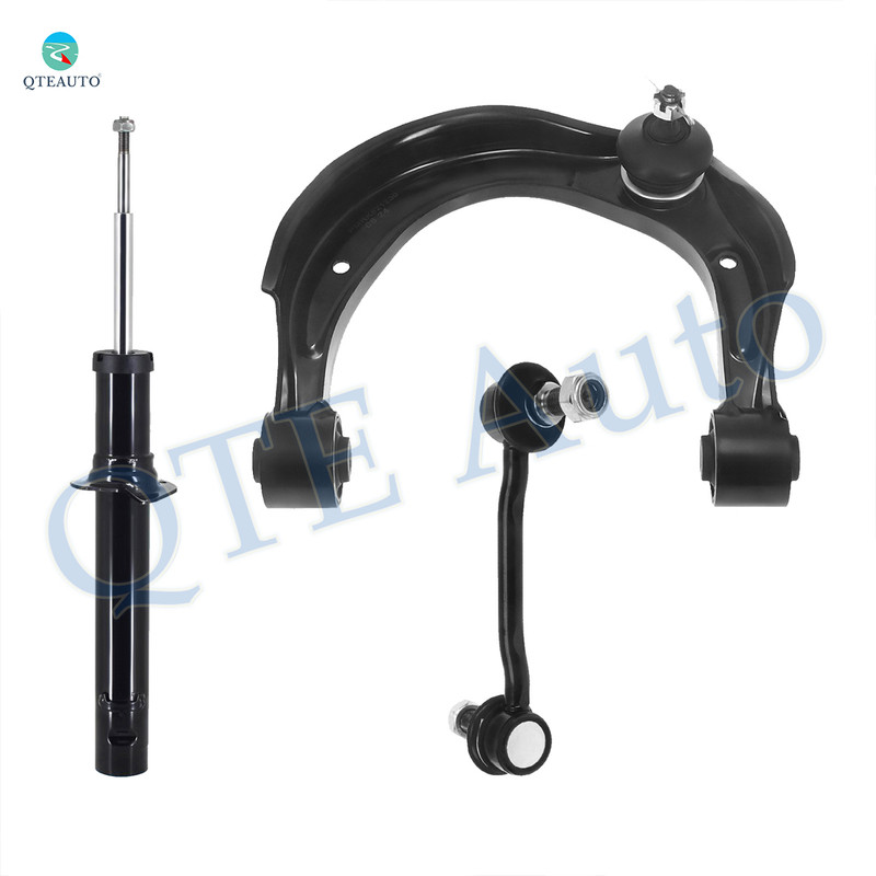 Set of 3 Front Left Upper Control Arm Ball Joint-Sway Bar Link-Suspension Strut Assembly For 2006-2008 Hyundai Sonata