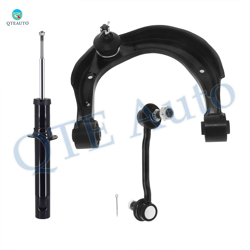 Set of 3 Front Right Upper Control Arm Ball Joint-Sway Bar Link-Suspension Strut Assembly For 2006-2010 Hyundai Sonata