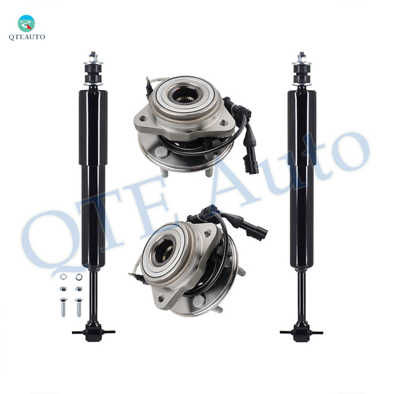 Set of 4 Front Shock Absorber-Wheel Hub Bearing Assembly For 1995-2001 Ford Explorer 4WD AWD
