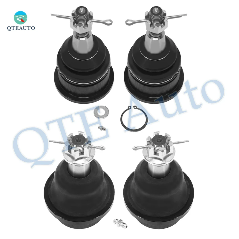 Set of 4 Front Upper and Lower Suspension Ball Joint For 2002 2003 Chevrolet Avalanche 2500