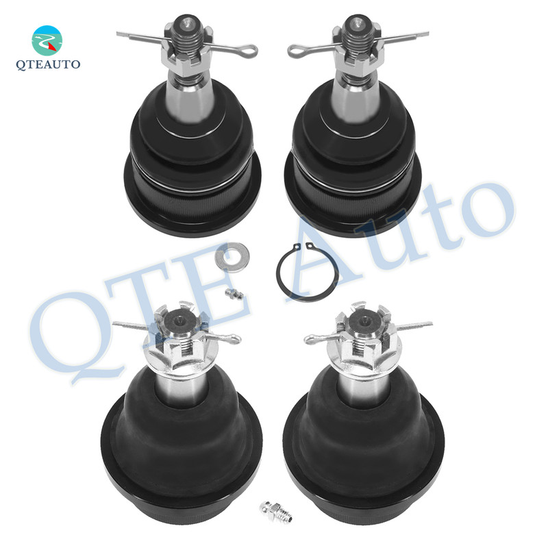 Set of 4 Front Upper and Lower Suspension Ball Joint For 1999 2001-2004 GMC Sierra 2500