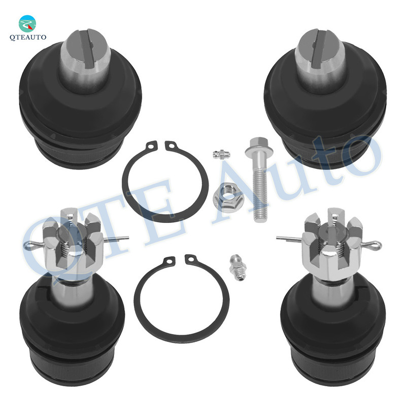 Set of 4 Front Upper and Lower Suspension Ball Joint For 1992-2002 Ford E-150 Econoline Club Wagon