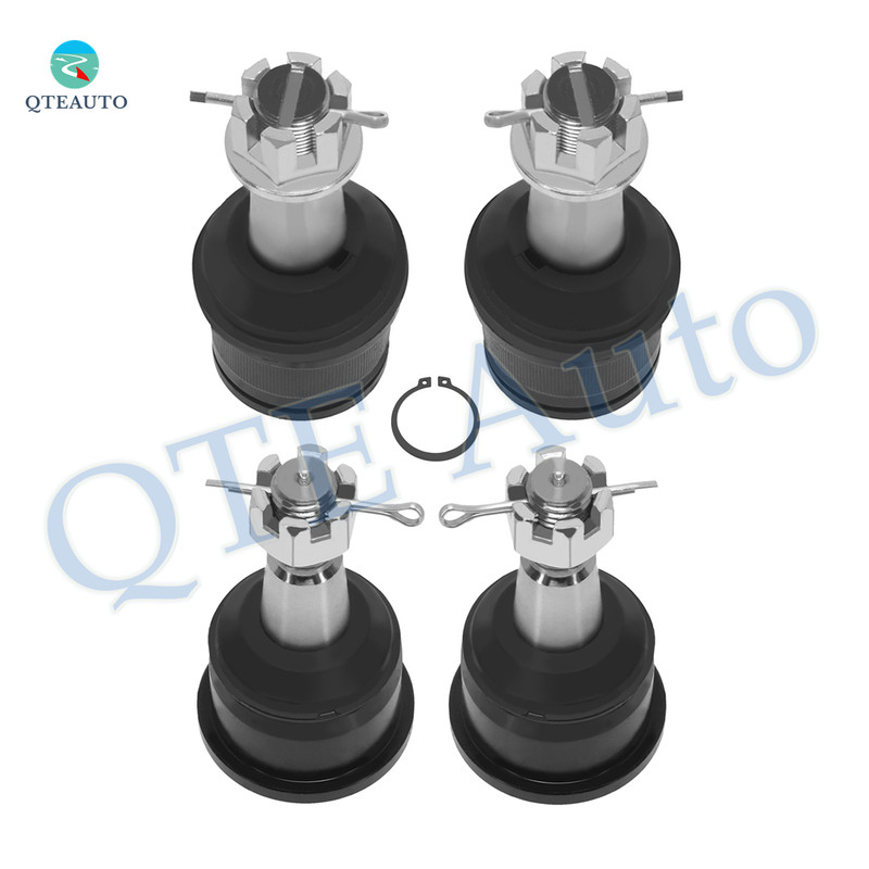 Set of 4 Front Lower and Upper Suspension Ball Joint For 2011 2012 RAM 3500 RWD