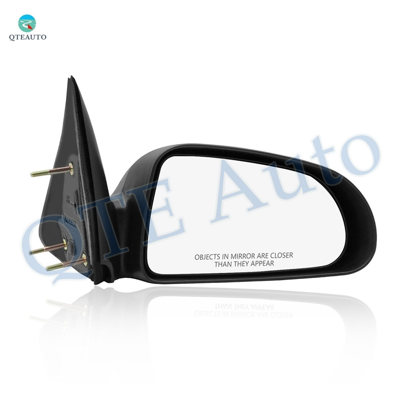 Right Passenger Side Mirror, Manual Adjust Non-Heated Textured Black Non-Folding For 2006-2009 Mitsubishi Raider No Signal Light No Blind Spot Feature No Memory
