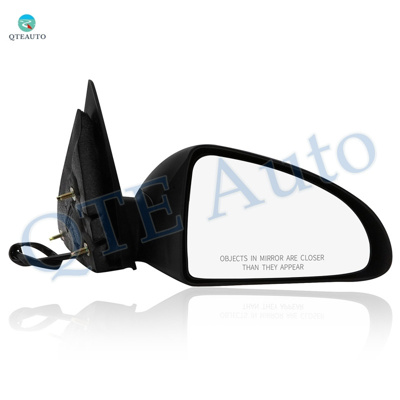 Right Passenger Side Mirror, Power Adjust Non-Heated Textured Black Manual Folding For 2004-2008 Chevrolet Malibu No Signal Light No Blind Spot Feature No Memory