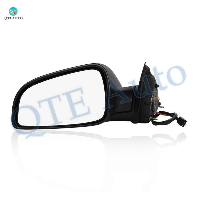 LH Power Adjust Non-Heated Textured Black Manual Folding For 2008-2012 Chevrolet Malibu No Signal Light No Blind Spot Feature No Memory