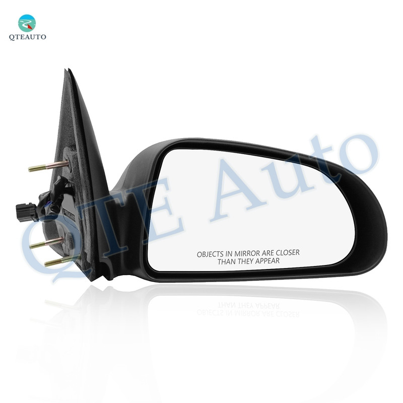 Right Passenger Side Mirror, Power Adjust Non-Heated Textured Black Non-Folding For 2006-2009 Mitsubishi Raider No Signal Light No Blind Spot Feature No Memory