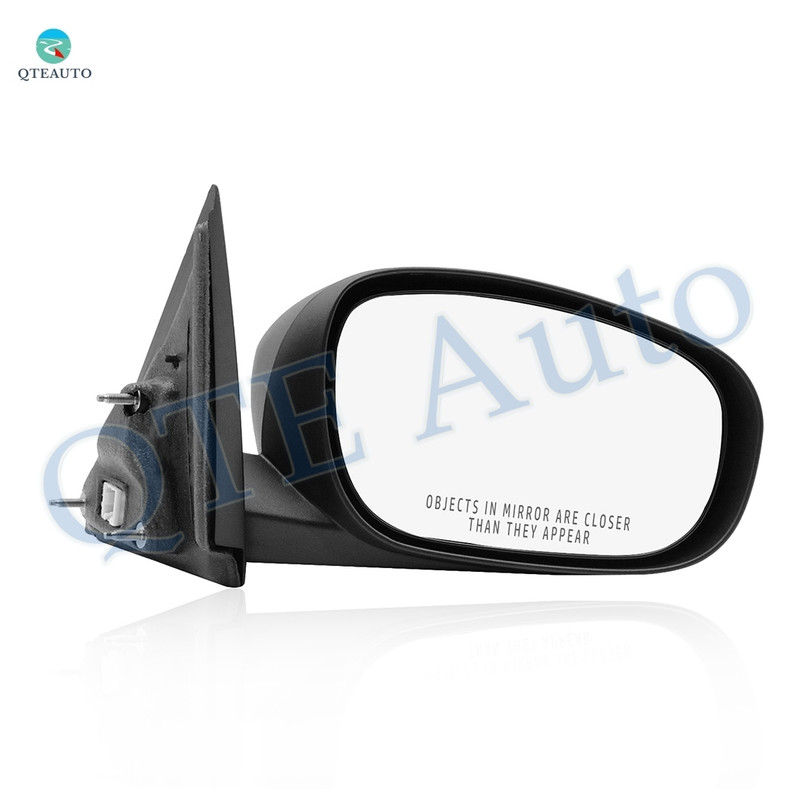 Right Passenger Side Mirror, Power Adjust Heated Textured Black Non-Folding For 2006-2010 Dodge Charger No Signal Light No Blind Spot Feature No Memory