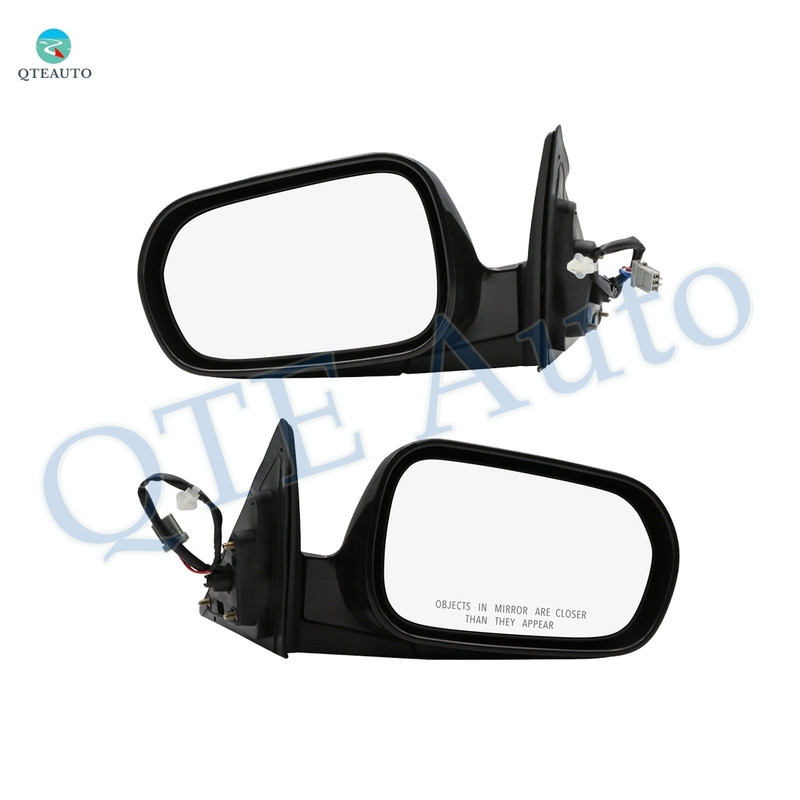 Driver & Passenger Side Mirrors, Power Adjust Non-Heated Paintable Manual Folding For 1999-2002 Honda Accord No Signal Light No Blind Spot Feature No Memory