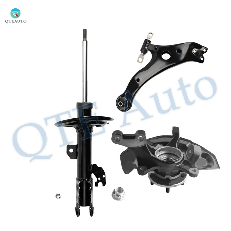 Set of 3 Front Right Lower Control Arm Ball Joint-Suspension Knuckle Assembly-Suspension Strut Assembly For 2007-2011 Toyota Camry