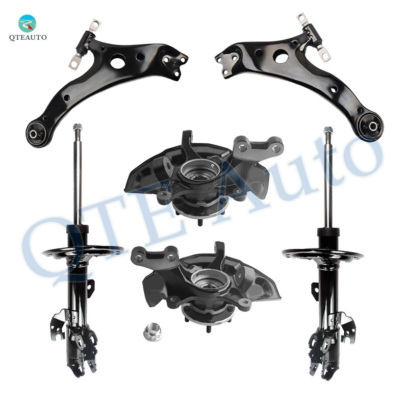 Set of 6 Front Lower Control Arm Ball Joint-Suspension Knuckle Assembly-Suspension Strut Assembly For 2007-2009 Toyota Camry