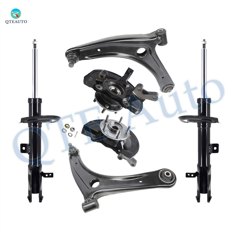 Set of 6 Front Lower Control Arm Ball Joint-Suspension Knuckle Assembly-Suspension Strut Assembly For 2007-2010 Jeep Patriot