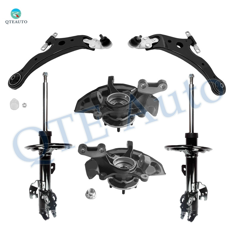 Set of 6 Front Lower Control Arm Ball Joint-Suspension Knuckle Assembly-Suspension Strut Assembly For 2007-2009 Toyota Camry V6