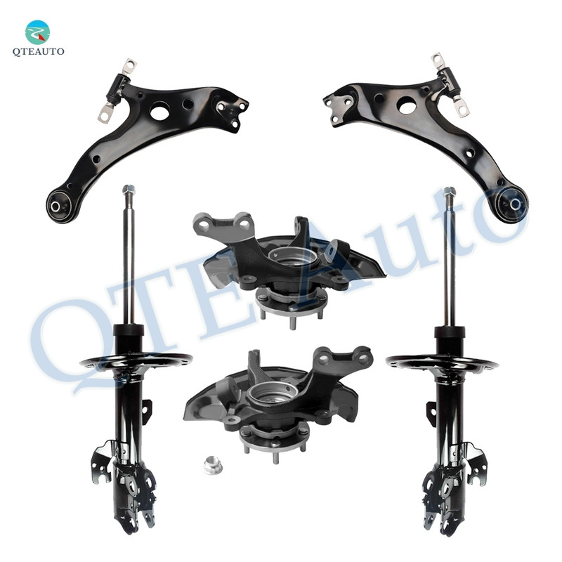 Set of 6 Front Lower Control Arm Ball Joint-Suspension Knuckle Assembly-Suspension Strut Assembly For 2007-2011 Toyota Camry L4