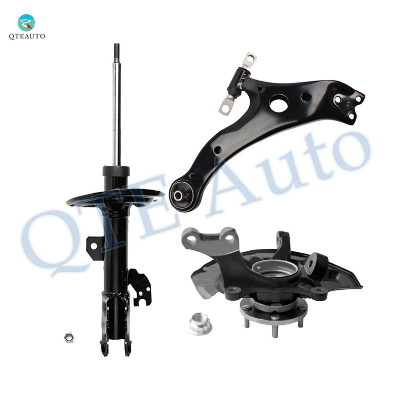 Set of 3 Front Right Lower Control Arm Ball Joint-Suspension Knuckle Assembly-Suspension Strut Assembly For 2007-2009 Toyota Camry L4