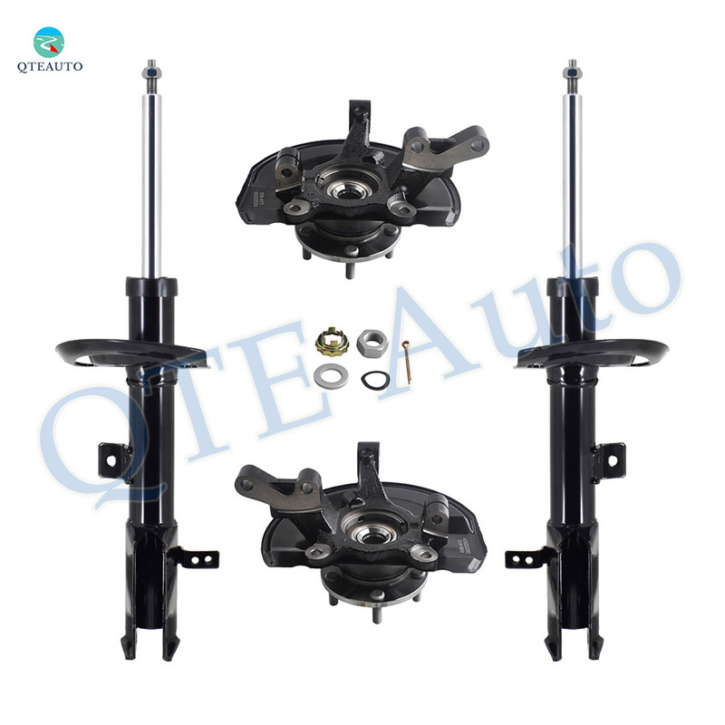 Set of 4 Front Suspension Knuckle Assembly-Suspension Strut Assembly For 2007-2010 Jeep Patriot