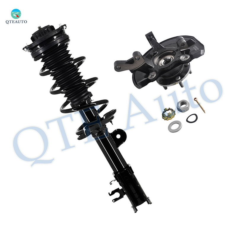 Front Left Suspension Knuckle Assembly-Quick Complete Strut-Coil Spring Assembly For 2017 Jeep Compass L4 AWD