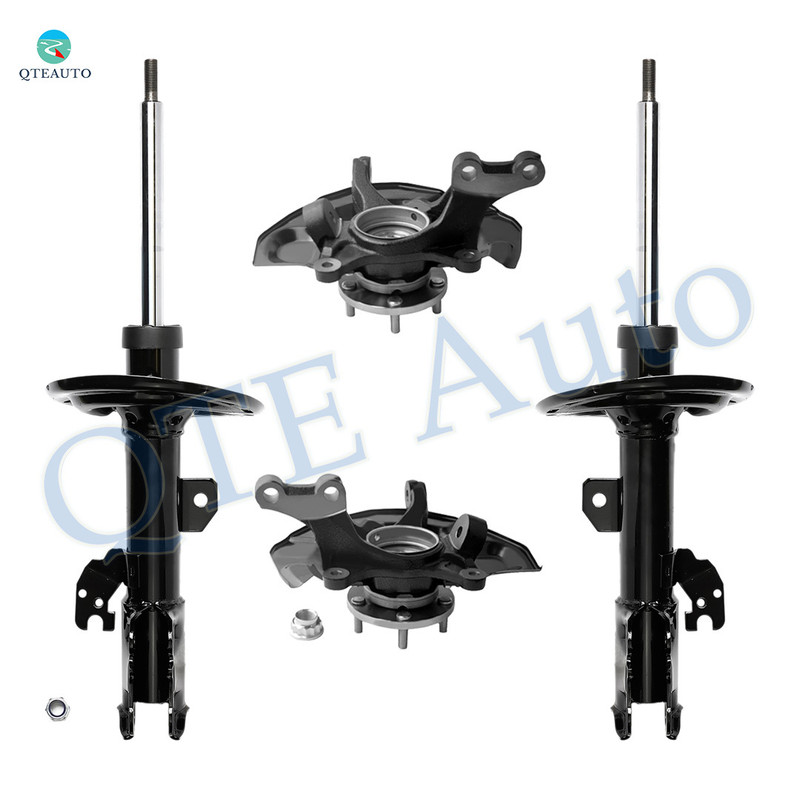 Set of 4 Front Suspension Knuckle Assembly-Suspension Strut Assembly For 2007-2009 Toyota Camry L4 SE