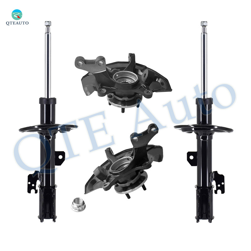 Set of 4 Front Suspension Knuckle Assembly-Suspension Strut Assembly For 2007-2010 Toyota Sienna W/ 7 Passenger Seating
