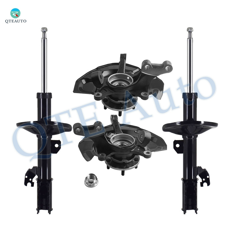 Set of 4 Front Suspension Knuckle Assembly-Suspension Strut Assembly For 2004-2006 Toyota Sienna