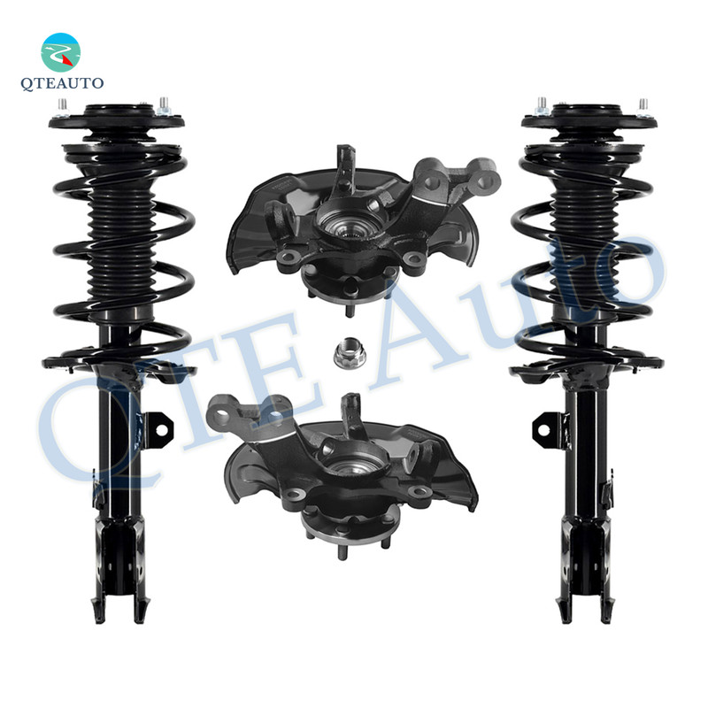Set of 4 Front Suspension Knuckle Assembly-Quick Complete Strut-Coil Spring Assembly For 2014-2017 Toyota Corolla